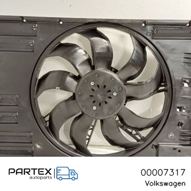00007317 - Електровентилятор радіатора Volkswagen PASSAT B8 2020