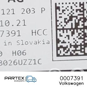 0007391 - Електровентилятор радіатора Volkswagen Golf VIII 2021