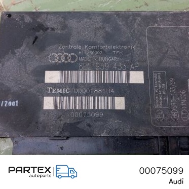 00075099 - Блок комфорту Audi A4 S4 B6 8E 8H 2003