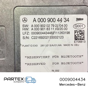 0009004434 - Блок керування парктроніком Mercedes-Benz EQB 2022