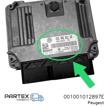 001001012897E - Блок керування двигуном Peugeot 308 2014