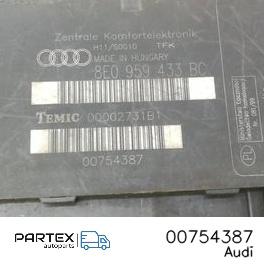 00754387 - Блок комфорту Audi A4 S4 B6 8E 8H 2003