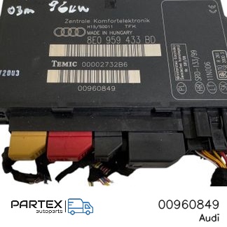 00960849 - Блок комфорту Audi A4 S4 B6 8E 8H 2002