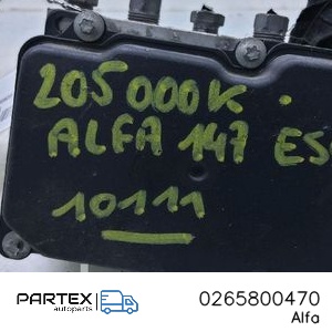 0265800470 - Блок керування ABS Alfa Romeo 147 2008