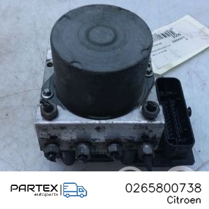 0265800738 - Блок керування ABS Citroen Berlingo 2008