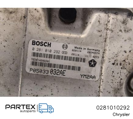 0281010292 - Блок керування двигуном ECU Chrysler PT Cruiser 2002