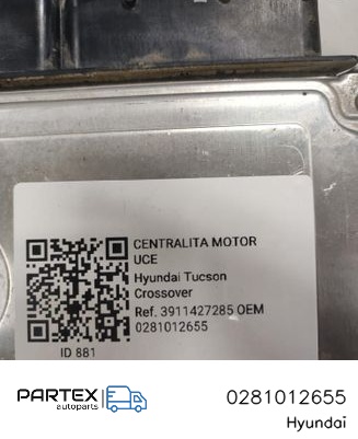 0281012655 - Блок керування двигуном Hyundai Tucson JM 2015
