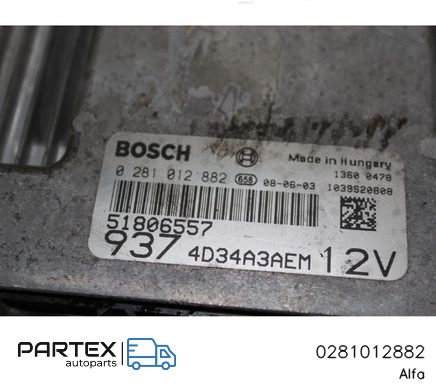 0281012882 - Блок керування форсунками Alfa Romeo 147 2001