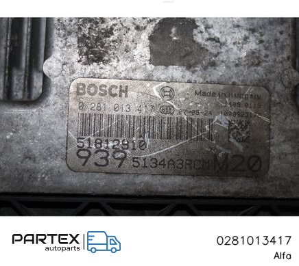 0281013417 - Блок керування двигуном ECU Alfa Romeo 159 2007