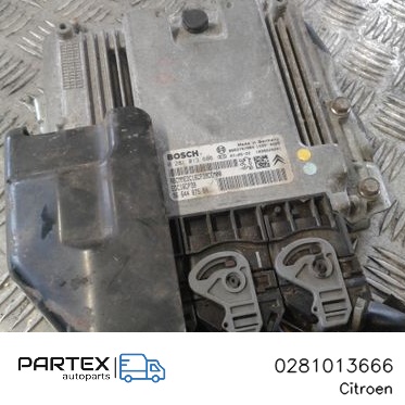 0281013666 - Блок керування двигуном Citroen C-Crosser 2010