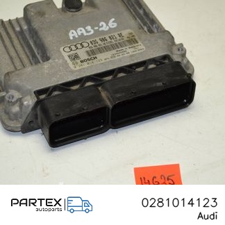 0281014123 - Блок керування двигуном Audi A3 S3 A3 Sportback 8P 2009