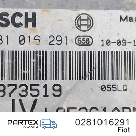 0281016291 - Блок керування двигуном ECU Fiat Sedici 2010