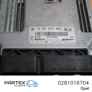 0281016704 - Блок керування двигуном Opel Insignia A 2009