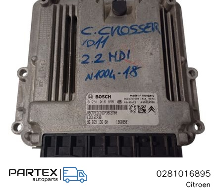 0281016895 - Блок керування двигуном Citroen C-Crosser 2011