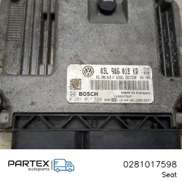 0281017598 - Блок керування двигуном Seat Ibiza IV (6J