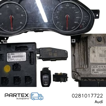 0281017722 - Блок керування двигуном Audi A6 S6 C7 4G 2013