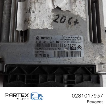 0281017937 - Блок керування двигуном ECU Peugeot 206+ 2010