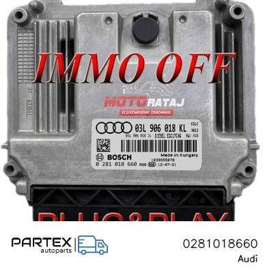 0281018660 - Блок керування двигуном ECU Audi A4 S4 B8 8K 2012