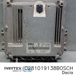 0281019138BOSCH - Блок керування двигуном Dacia Lodgy 2012