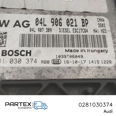 0281030374 - Блок керування двигуном Audi A6 S6 C7 4G 2016