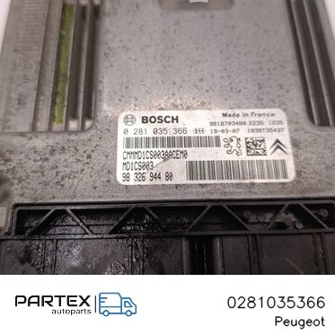 0281035366 - Блок керування двигуном Peugeot 208 I 2016