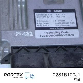 0281B100J1 - Блок керування двигуном ECU Fiat Doblo 2016