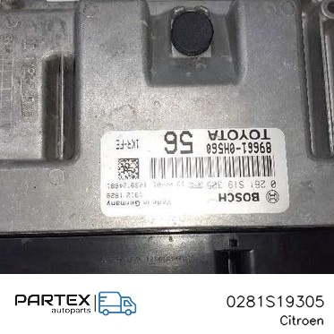 0281S19305 - Блок керування двигуном ECU Citroen C1 2019