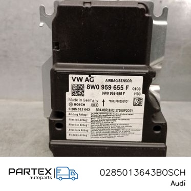 0285013643BOSCH - Блок керування подушками безпеки Airbag Audi A4 Allroad B9 2017