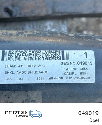 049019 - Балка задньої осі Opel Astra J 2011