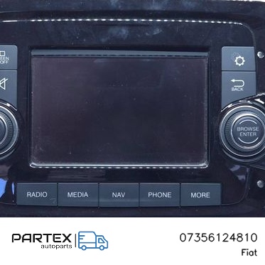 07356124810 - Панель радіо мультимедіа Fiat 500L 2014