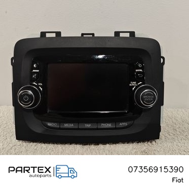 07356915390 - Панель радіо мультимедіа Fiat 500L 2014