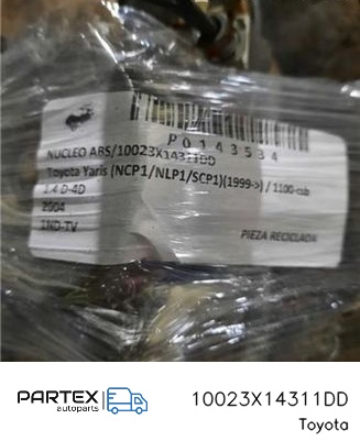 10023X14311DD - Блок керування ABS Toyota Yaris 2004