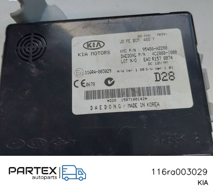 116ra003029 - Блок комфорту KIA Ceed 2007