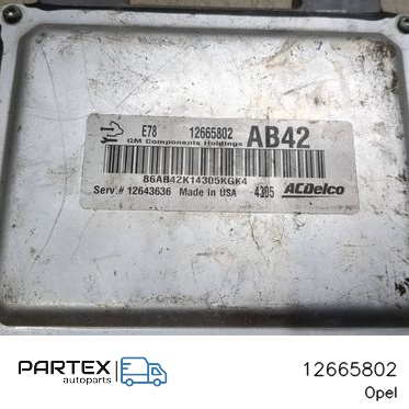 12665802 - Блок керування двигуном Opel Corsa E 2014
