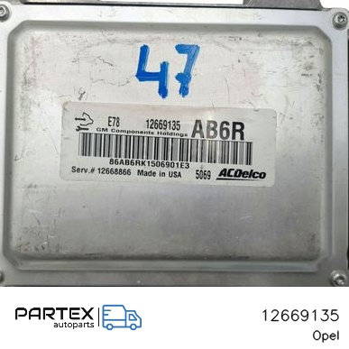 12669135 - Блок керування двигуном Opel Corsa E 2012
