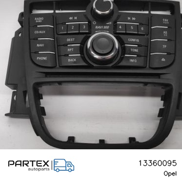 13360095 - Панель радіо мультимедіа Opel Astra J 2013