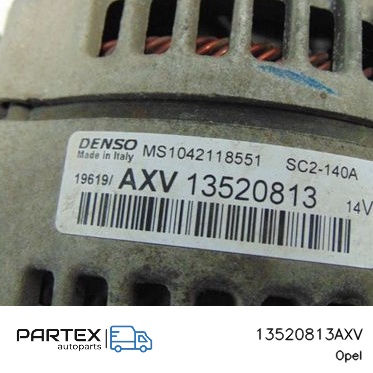 13520813AXV Генератор Opel Corsa D 2019