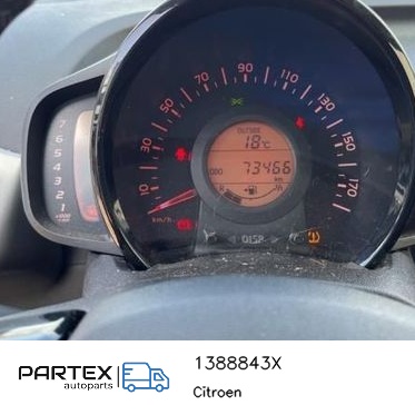 1388843X - Спідометр панель приладів Citroen C1 2016