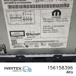 156158396 - Панель радіо мультимедіа Alfa Romeo Giulietta 2014