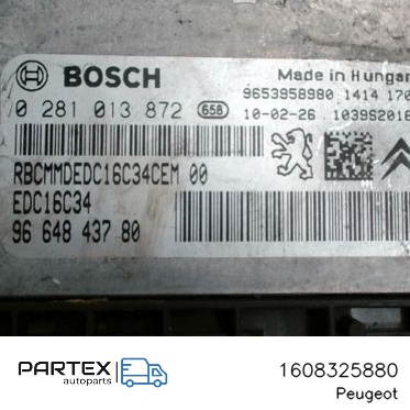 1608325880 - Блок керування двигуном Peugeot 207 2009