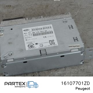16107701ZD - Панель радіо мультимедіа Peugeot 2008 I 2014