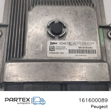 161600089 - Блок керування двигуном Peugeot 2008 I 2016