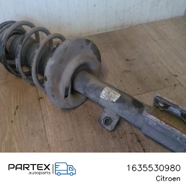 1635530980 - Передній амортизатор у зборі з пружиною Citroen C4 II 2012