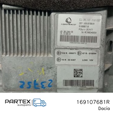 169107681R Блок керування двигуном Dacia Sandero III 2023