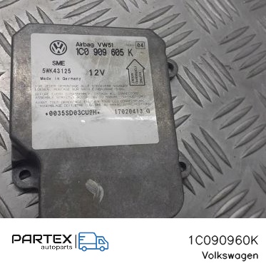 1C090960K - Блок керування Airbag Volkswagen Polo IV 9N3 2004