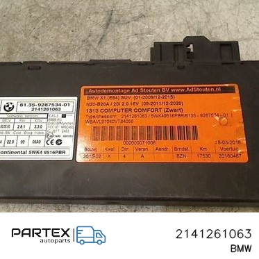 2141261063 - Блок комфорту BMW X1 E84 2015