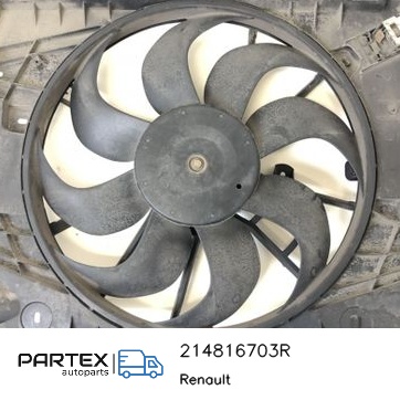 214816703R - Електровентилятор радіатора Renault Clio IV 2014