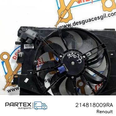 214818009RA - Електровентилятор радіатора Renault Clio IV 2017