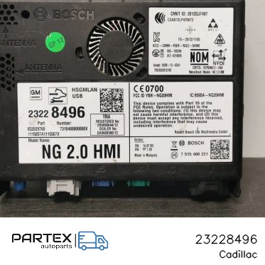 23228496 - Блок керування GPS Cadillac ATS 2014