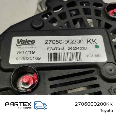 270600Q200KK Генератор Toyota Yaris 2017